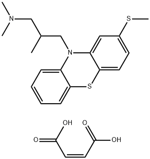 10-[3-(dimethylammonio)-2-methylpropyl]-2-(methylthio)-10H-phenothiazinium maleate