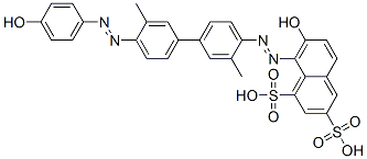 7-hydroxy-8-[[4'-[(4-hydroxyphenyl)azo]-3,3'-dimethyl[1,1'-biphenyl]-4-yl]azo]naphthalene-1,3-disulphonic acid