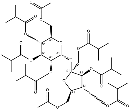 6-O-乙酰氧-2,3,4-三(2-甲基丙酰氧)-β-D-呋喃果糖-6-乙酰基-1,3,4-三-O-(2-甲基-1-氧丙基)-α-D-吡喃葡糖苷