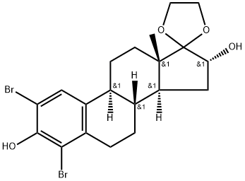 2,4-Dibromo-17,17-ethylenedioxy-1,3,5(10)-estratriene-3,16a-diol