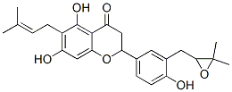 2-[3-[(3,3-Dimethyloxiranyl)methyl]-4-hydroxyphenyl]-2,3-dihydro-5,7-dihydroxy-6-(3-methyl-2-butenyl)-4H-1-benzopyran-4-one