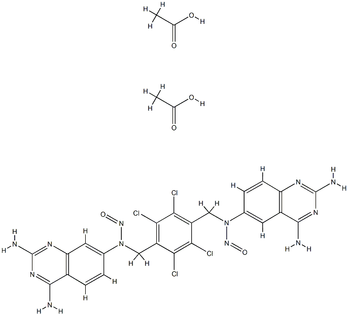 4,4'-bis(2,4-diaminoquinazol-6-(N-nitrosoaminomethyl))tetrachlorobenzene