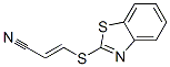 Acrylonitrile, 3-(2-benzothiazolylthio)- (7CI,8CI)