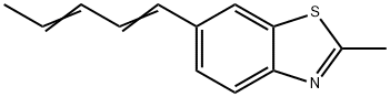 Benzothiazole, 2-methyl-6-(1,3-pentadienyl)- (6CI)