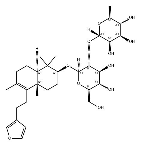 [[2S,(-)]-5-[2-(3-Furanyl)ethyl]-1,2,3,4,4a,7,8,8aα-octahydro-1,1,4aβ,6-tetramethylnaphthalen-2β-yl]6-deoxy-2-O-β-D-glucopyranosyl-α-L-mannopyranoside