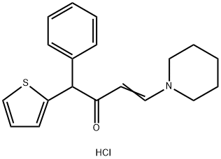 1-Phenyl-4-piperidino-1-(2-thienyl)-3-buten-2-one hydrochloride