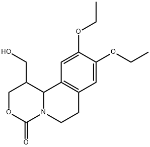 2H,4H-[1,3]Oxazino[4,3-a]isoquinolin-4-one,  9,10-diethoxy-1,6,7,11b-tetrahydro-1-(hydroxymethyl)-