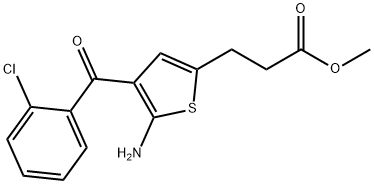 5-氨基-4-(2-氯苯甲酰基)-2-噻吩丙酸甲酯