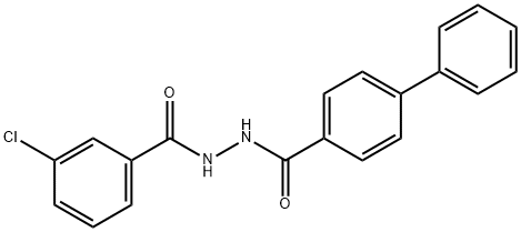 N'-[(3-chlorophenyl)carbonyl]biphenyl-4-carbohydrazide