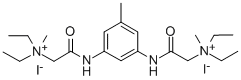 (4-Methyl-m-phenylenebis(iminocarbonylmethylene))bis(diethylmethylammo nium iodide)