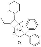 Benzilic acid, 2,2-dimethyl-4-ethyl-3-piperidinocyclobutyl ester