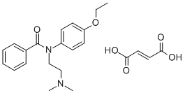 N-(2-(Dimethylamino)ethyl)-p-benzophenetidide fumarate
