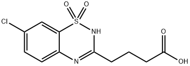 7-Chloro-2H-1,2,4-benzothiadiazine-3-butanoic acid 1,1-dioxide