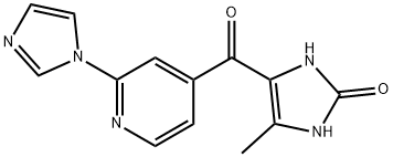 2H-Imidazol-2-one,  1,3-dihydro-4-[[2-(1H-imidazol-1-yl)-4-pyridinyl]carbonyl]-5-methyl-