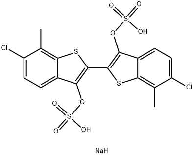 6,6'-Dichloro-7,7'-dimethyl-2,2'-bibenzo[b]thiophene-3,3'-diol bis(sulfuric acid sodium) salt