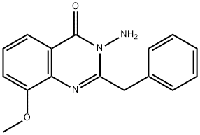 4(3H)-Quinazolinone,  3-amino-2-benzyl-8-methoxy-  (6CI)