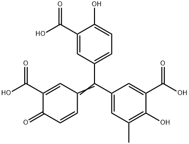 5-[(3-Carboxy-4-hydroxyphenyl)(3-carboxy-4-oxo-2,5-cyclohexadien-1-ylidene)methyl]-2-hydroxy-3-methylbenzoic acid