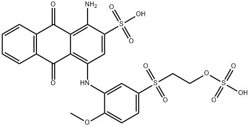 1-Amino-9,10-dihydro-4-[[2-methoxy-5-[[2-(sulfooxy)ethyl]sulfonyl]phenyl]amino]-9,10-dioxo-2-anthracenesulfonic acid