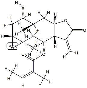 (Z)-2-Methyl-2-butenoic acid (1aR,3S,4R,5aR,8aS,9R,10aR)-dodecahydro-3-hydroxy-4,10a-dimethyl-8-methylene-7-oxooxireno[5,6]cyclodeca[1,2-b]furan-9-yl ester