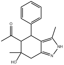 1-(6-羟基-3,6-二甲基-4-苯基-4,5,6,7-四氢-2H-吲唑-5-基)乙烷-1-酮