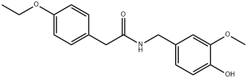 2-(4-ethoxyphenyl)-N-[(4-hydroxy-3-methoxy-phenyl)methyl]acetamide