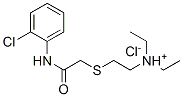 2-[(2-chlorophenyl)carbamoylmethylsulfanyl]ethyl-diethyl-azanium chlor ide