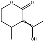 Valeric acid, 5-hydroxy-2-(1-hydroxyethylidene)-3-methyl-, delta-lactone (6CI)