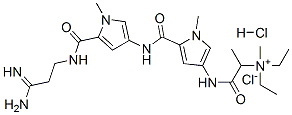 [5-[[5-(2-carbamimidoylethylcarbamoyl)-1-methyl-pyrrol-3-yl]carbamoyl] -1-methyl-pyrrol-3-yl]carbamoylmethyl-triethyl-azanium chloride hydroc hloride