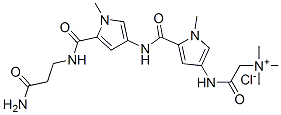 [5-[[5-(2-carbamoylethylcarbamoyl)-1-methyl-pyrrol-3-yl]carbamoyl]-1-m ethyl-pyrrol-3-yl]carbamoylmethyl-trimethyl-azanium chloride