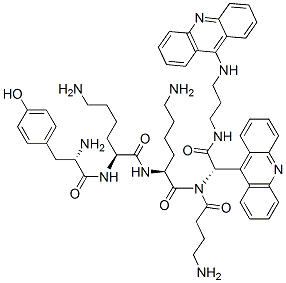 N-((9-acridinyl)-4-aminobutanoyl-tyrosyl-lysyl-lysyl-glycyl)-N'-(9-acridinyl)-1,3-diaminopropane