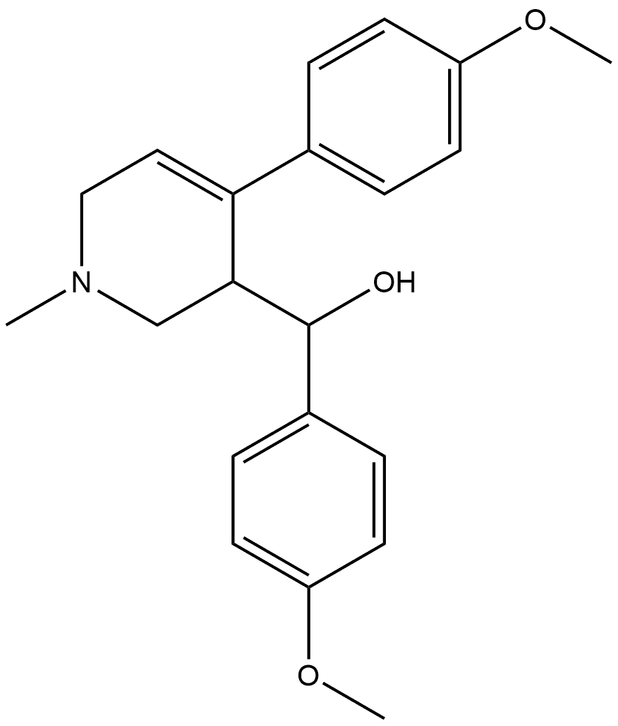 1,2,3,6-Tetrahydro-α,4-bis(p-methoxyphenyl)-1-methyl-3-pyridinemethanol