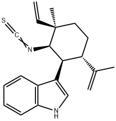 (+)-3-[(1S)-3β-Ethenyl-2β-isothiocyanato-3-methyl-6α-(1-methylethenyl)cyclohexane-1β-yl]-1H-indole
