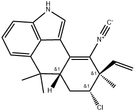 [6aS,(-)]-8α-Chloro-9β-ethenyl-2,6,6aβ,7,8,9-hexahydro-10-isocyano-6,6,9-trimethylnaphtho[1,2,3-cd]indole