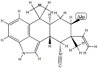 [6aS,(-)]-8β-Chloro-9α-ethenyl-2,6,6aα,7,8,9,10,10aβ-octahydro-10α-isocyano-6,6,9-trimethylnaphtho[1,2,3-cd]indole