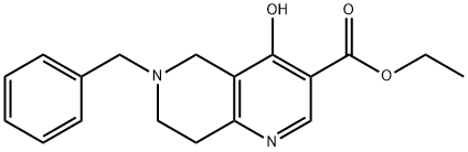 乙基 7-苯甲基-4-羟基-5,6,7,8-四氢-1,7-二氮杂萘-3-羧酸酯