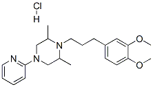 1-[3-(3,4-dimethoxyphenyl)propyl]-2,6-dimethyl-4-pyridin-2-yl-piperazi ne hydrochloride