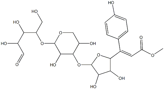 O-(5-O-(4-coumaroyl)-alpha-arabinofuranosyl)-(1-3)-O-beta-xylopyranosyl-(1-4)-xylopyranose