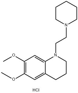 1,2,3,4-Tetrahydro-6,7-dimethoxy-1-(2-piperidinoethyl)quinoline dihydr ochloride