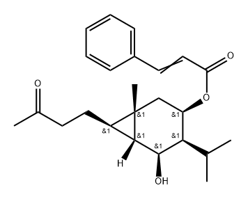 3-Phenylpropenoic acid [(1S,6β)-5β-hydroxy-1β-methyl-4β-(1-methylethyl)-7β-(3-oxobutyl)bicyclo[4.1.0]heptan-3β-yl] ester