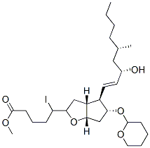 5-Iodo-5-[(3aR,4R,5R,6aS)-5-(tetrahydro-2H-pyran-2-yloxy)-4-[(1E,3S,5S)-3-hydroxy-5-methyl-1-nonenyl]hexahydro-2H-cyclopenta[b]furan-2-yl]valeric acid methyl ester