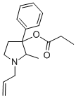 1-Allyl-2-methyl-3-phenyl-3-pyrrolidinol propionate