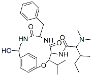 2-(Dimethylamino)-N-[11-hydroxy-3-isopropyl-5,8-dioxo-7-benzyl-2-oxa-6,9-diazabicyclo[10.2.2]hexadeca-12,14(1),15-trien-4-yl]-3-methylpentanamide