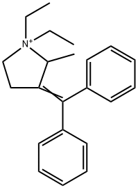 3-[二(苯基)亚甲基]-1,1-二乙基-2-甲基吡咯烷-1-鎓