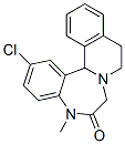 (-)-5,9,10,14b-Tetrahydro-2-chloro-5-methylisoquino[2,1-d][1,4]benzodiazepin-6(7H)-one