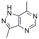 1H-Pyrazolo[4,3-d]pyrimidine, 3,7-dimethyl- (9CI)