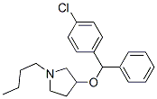 1-butyl-3-[(4-chlorophenyl)-phenyl-methoxy]pyrrolidine