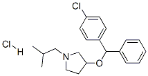 3-[(4-chlorophenyl)-phenyl-methoxy]-1-(2-methylpropyl)pyrrolidine hydr ochloride