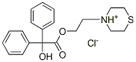 2-(1-thia-4-azoniacyclohex-4-yl)ethyl 2-hydroxy-2,2-diphenyl-acetate c hloride