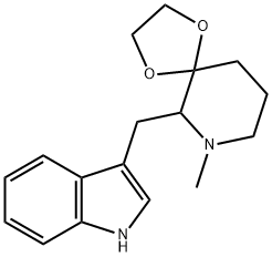 6-(3-indolylmethyl)-7-methyl-1,4-dioxa-7-azaspiro(4,5)-decane