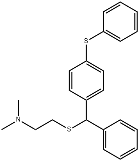 N,N-Dimethyl-2-((alpha-phenyl-p-(phenylthio)benzyl)thio)ethylamine